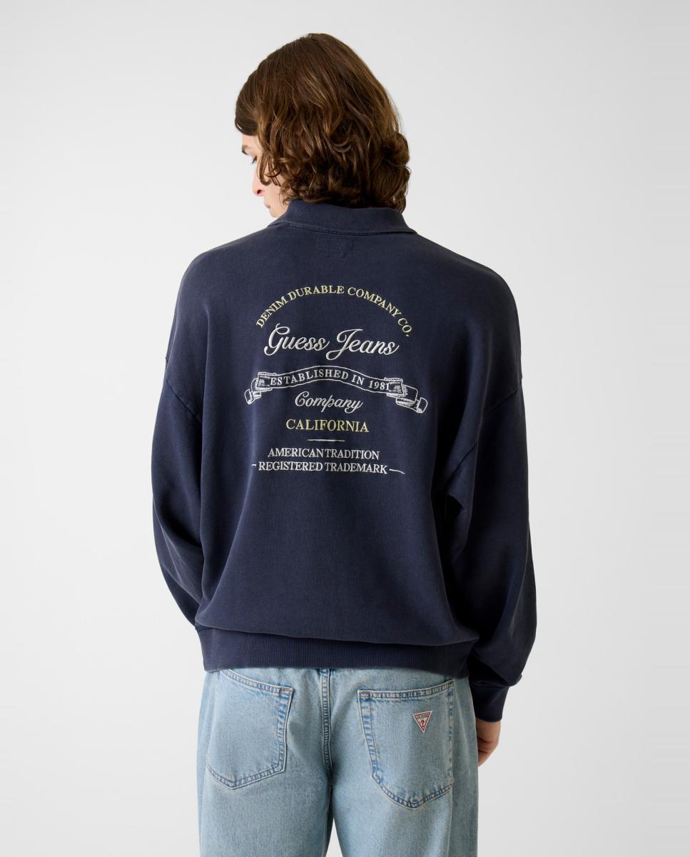Sweatshirt sem Capuz Azul-claro-2