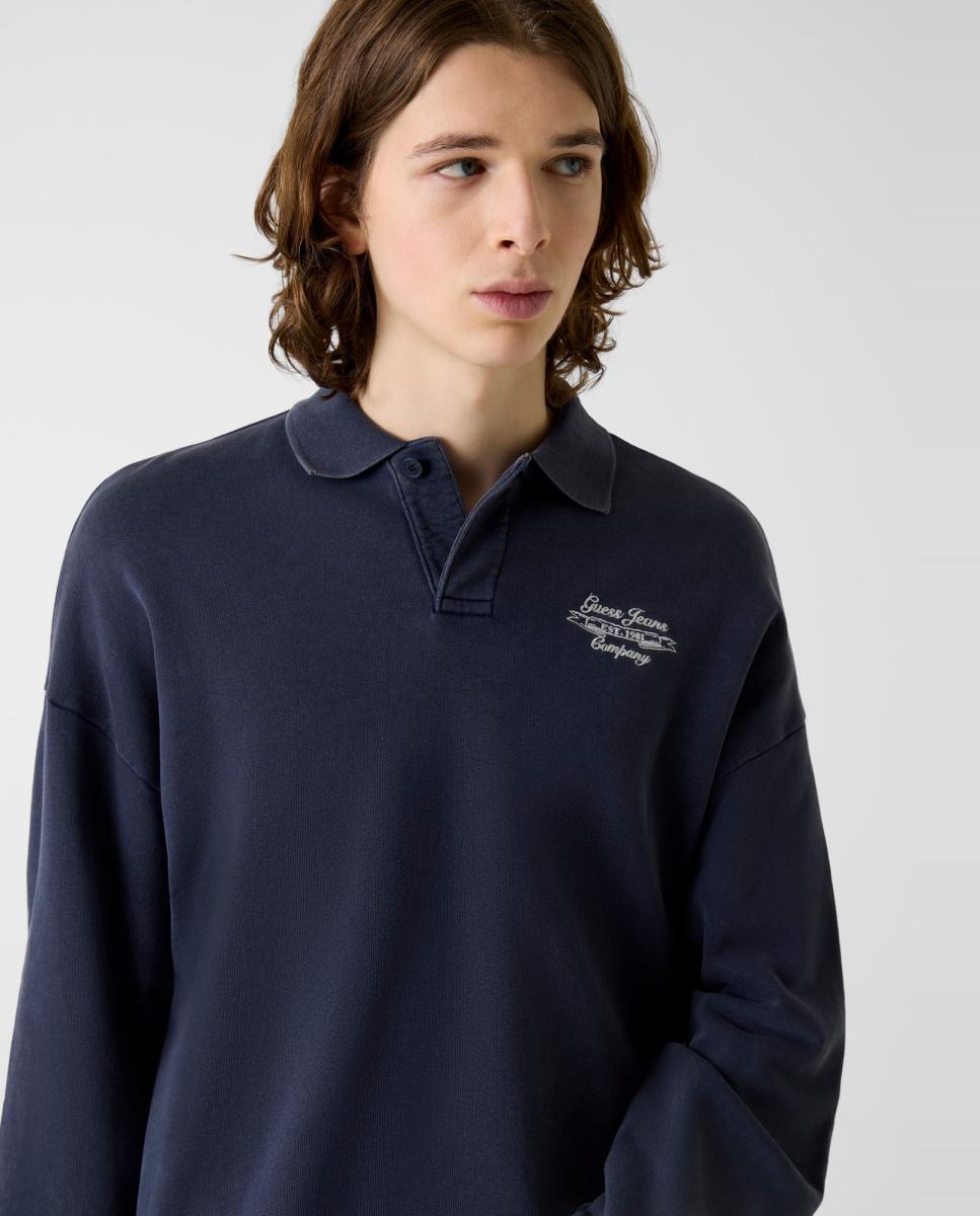 Sweatshirt sem Capuz Azul-claro-3