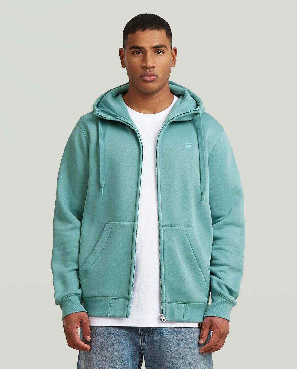 Imagem 0 de Sweatshirt de Manga Comprida com Capuz e Fecho de Correr - Preto