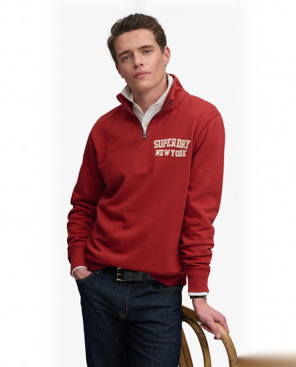 Imagem 0 de Sweatshirt Vintage Athletic de Meio Fecho de Correr