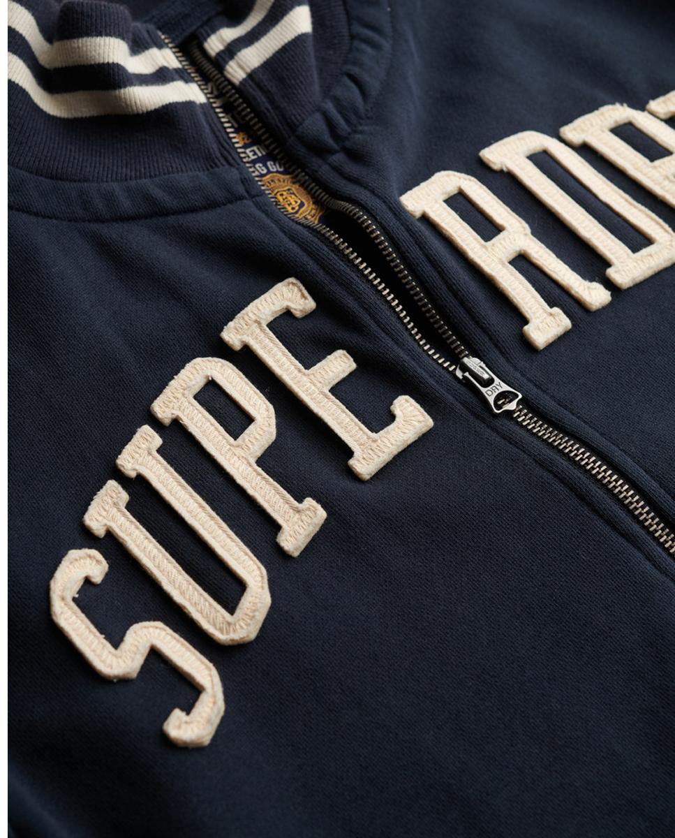 Sweatshirt Vintage Athletic Track Azul-marinho-6