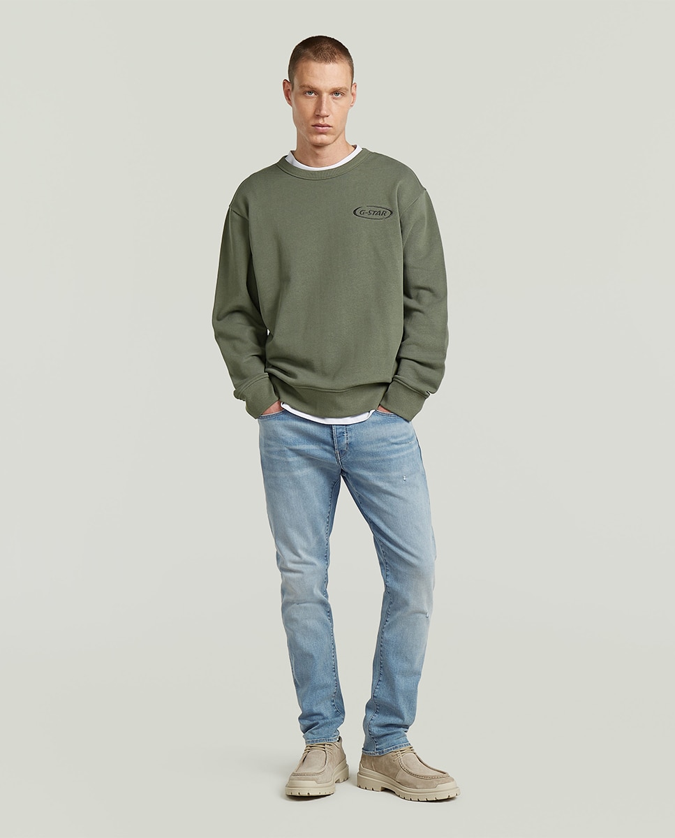 Sweatshirt Regular com Gola Redonda Verde-4