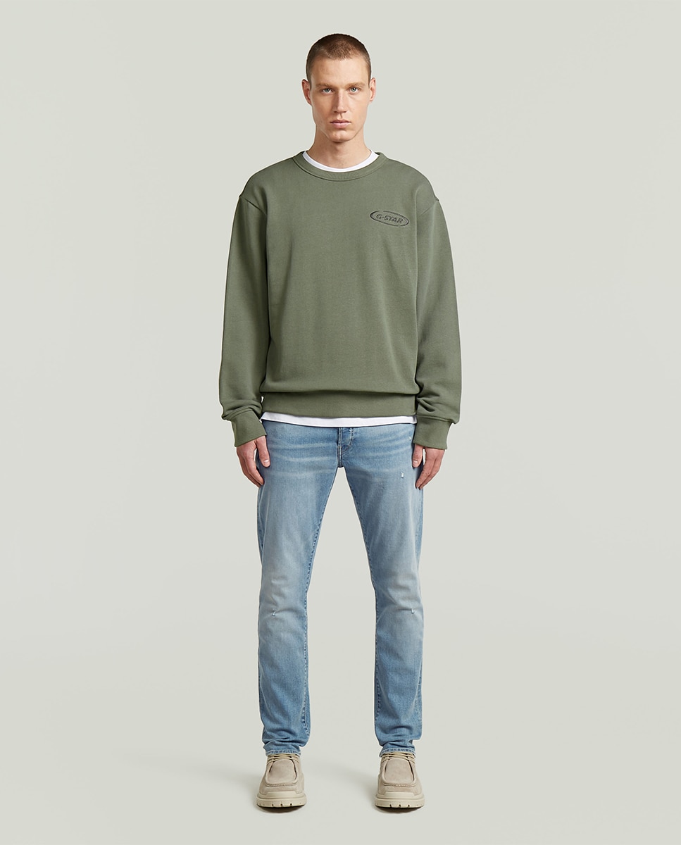 Sweatshirt Regular com Gola Redonda Verde-7