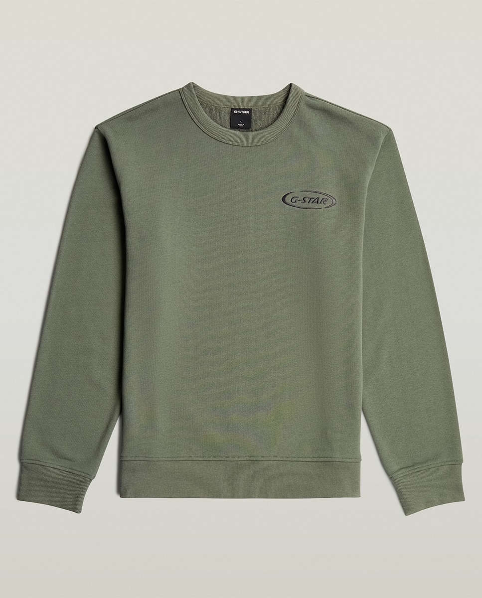 Sweatshirt Regular com Gola Redonda Verde-6