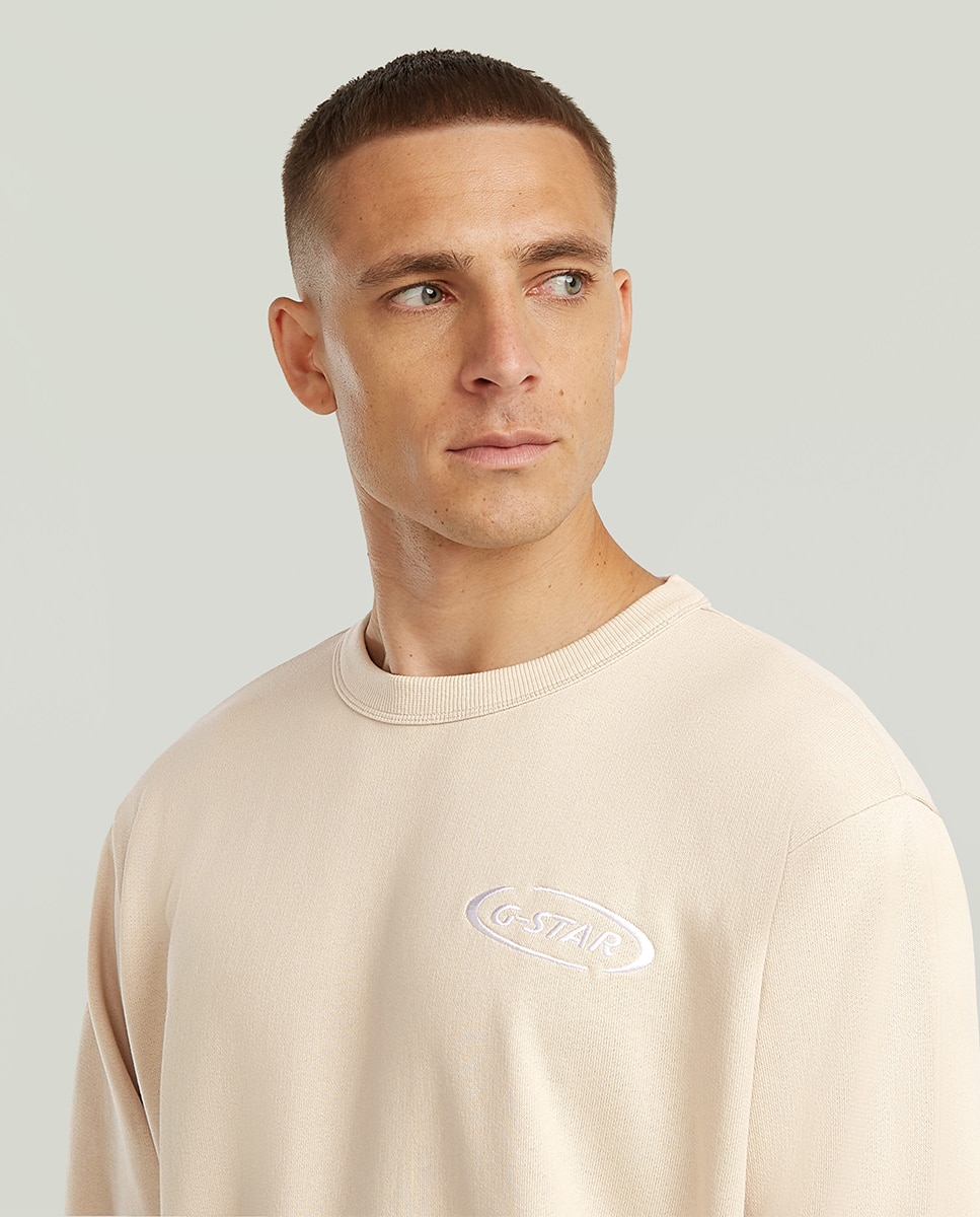 Sweatshirt Regular com Gola Redonda Cru-3