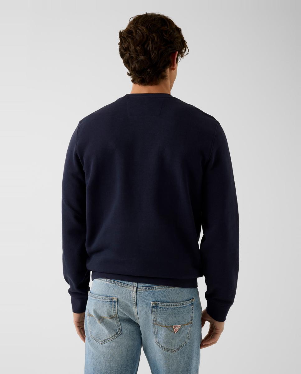 Sudadera sin capucha de hombre - Guess - Azul marino Azul marino-2