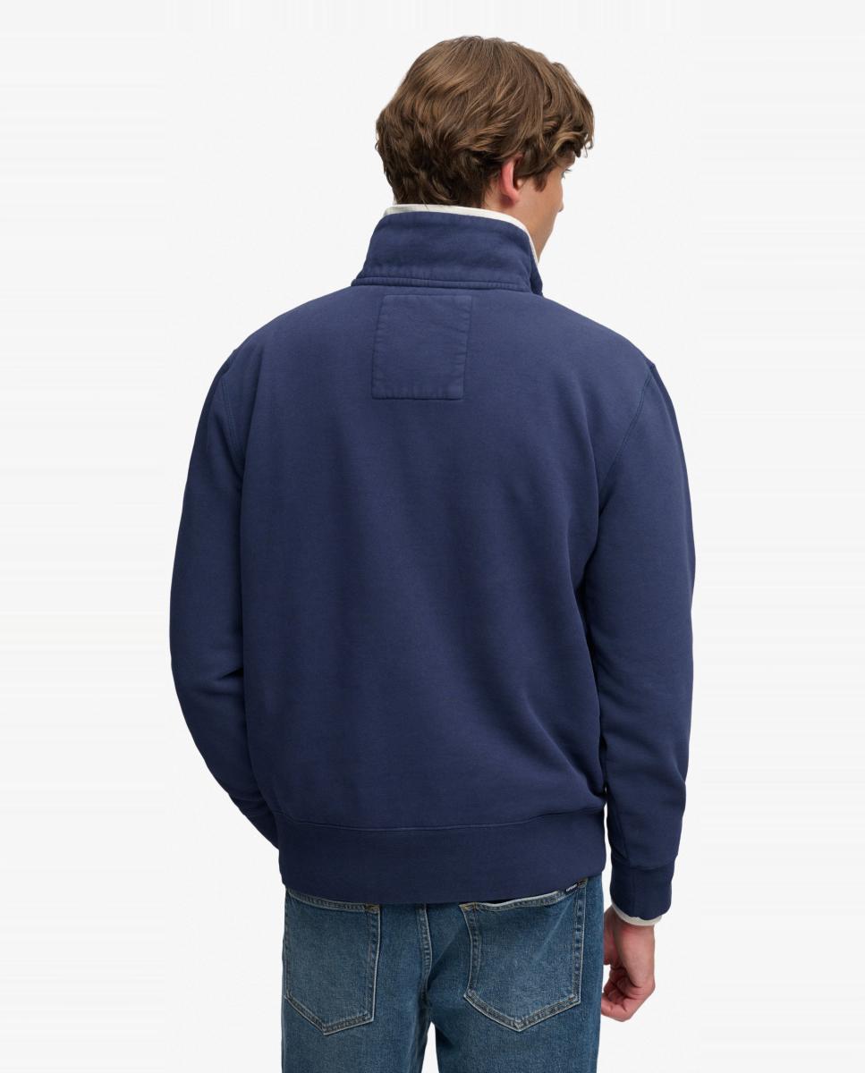 Sudadera de hombre Gothic Varsity con media cremallera - Superdry - Azul marino Azul marino-2