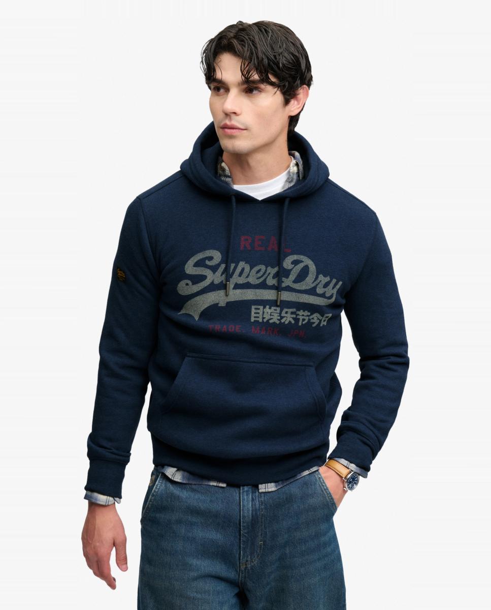 Imagem 0 de Sweatshirt com Capuz VL Heritage de Corte Relaxed