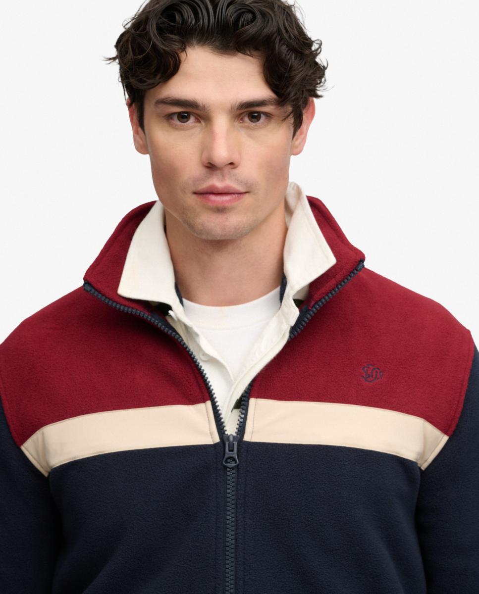 Forro polar de hombre Tricolor con cremallera completa - Superdry - Multicolor Multicolor-4