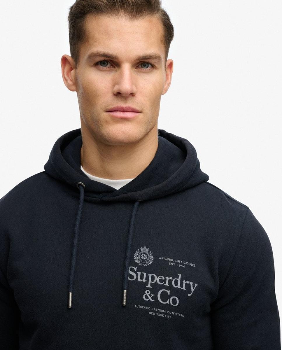 Sweatshirt com Capuz 1954 Company de Corte Relaxed Azul-marinho-3