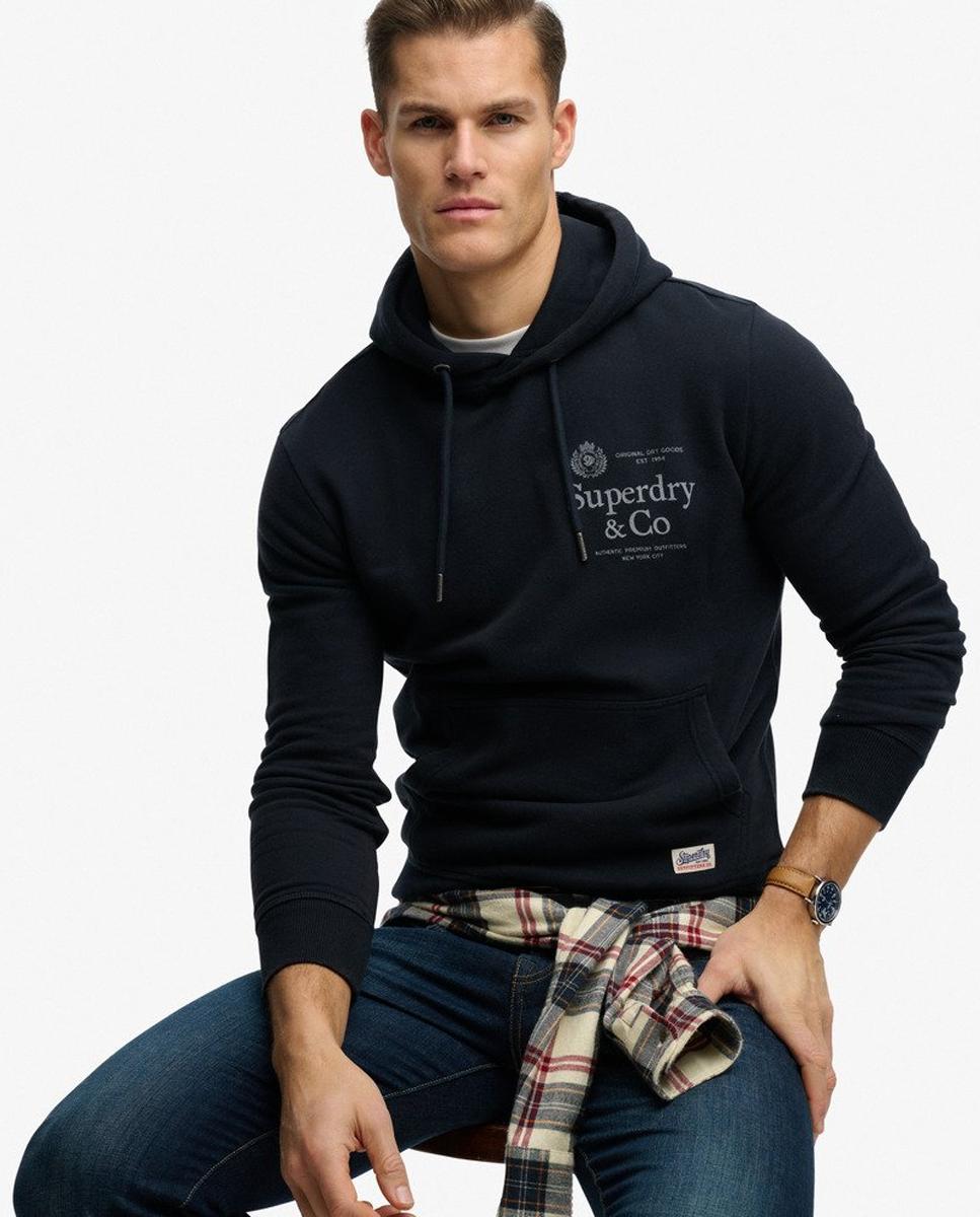 Sweatshirt com Capuz 1954 Company de Corte Relaxed Azul-marinho-4