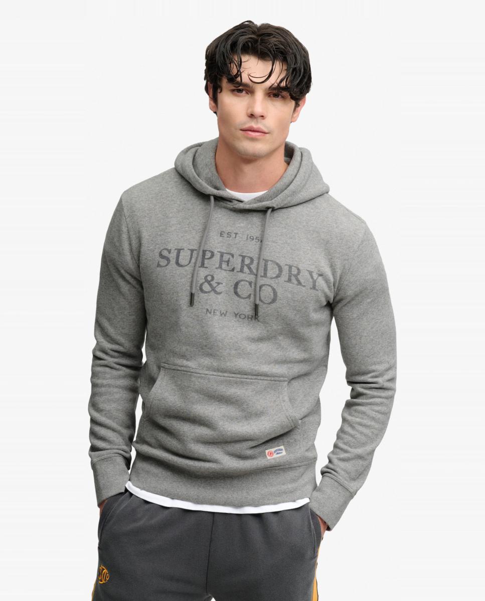 Imagen 0 de Sudadera con capucha de hombre 1954 Company de corte relajado Gris