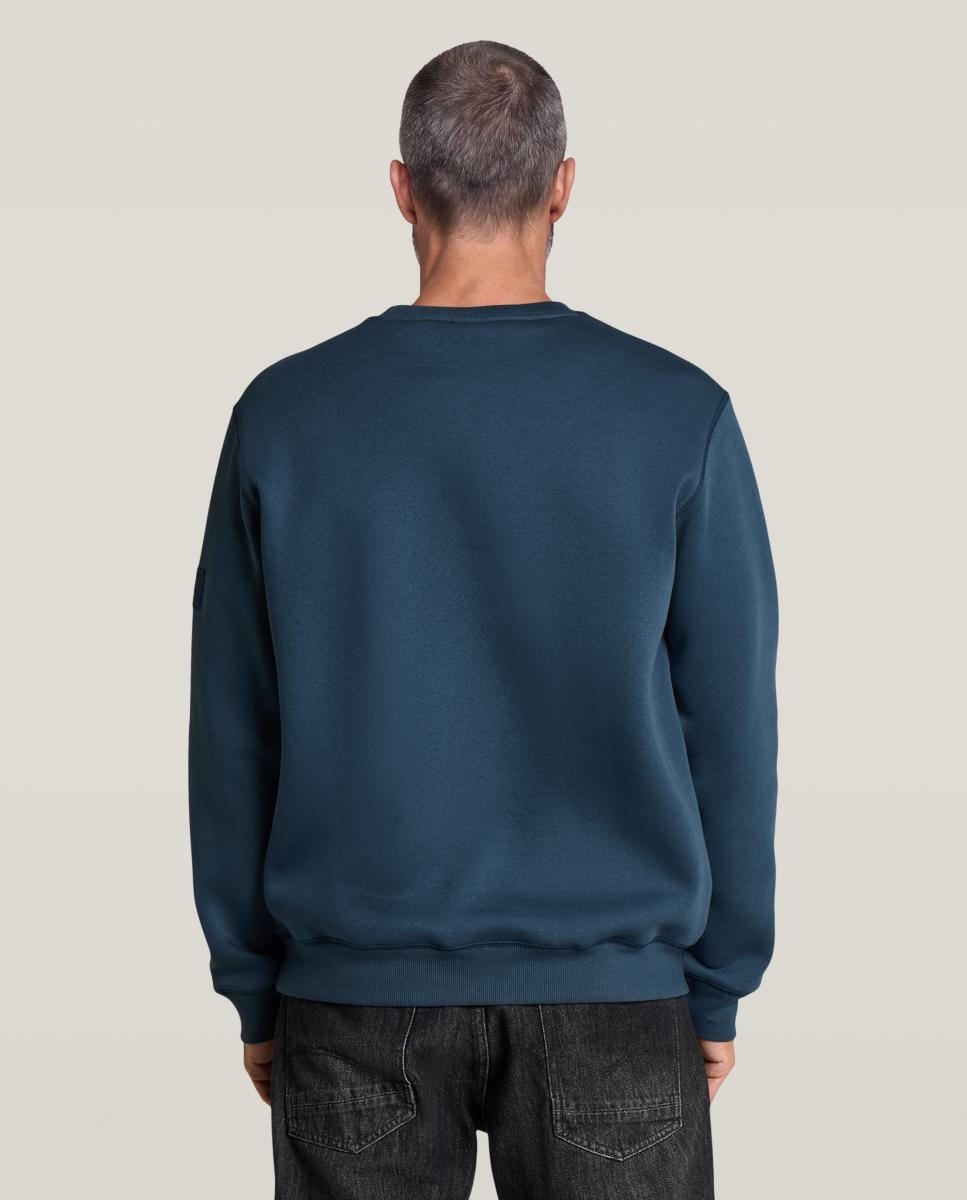 Sudadera de hombre de corte recto - G-Star - Azul Azul-2