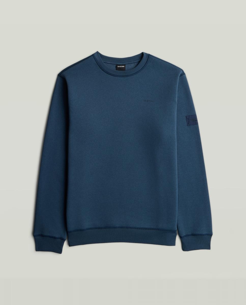 Sudadera de hombre de corte recto - G-Star - Azul Azul-4