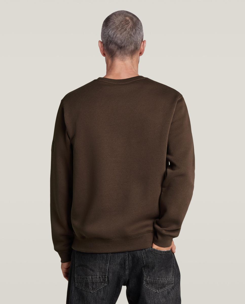 Sudadera de hombre de corte recto - G-Star - Marrón Marrón-2