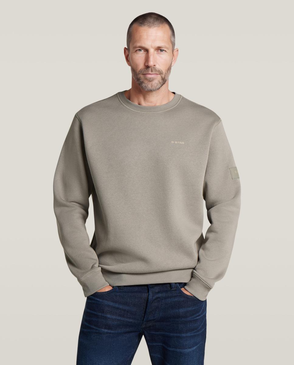 Sudadera de hombre de corte recto - G-Star - Beige Beige-1