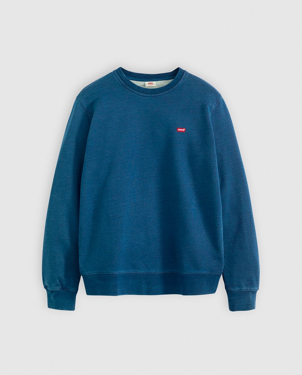 Sweatshirt com decote redondo Azul-5
