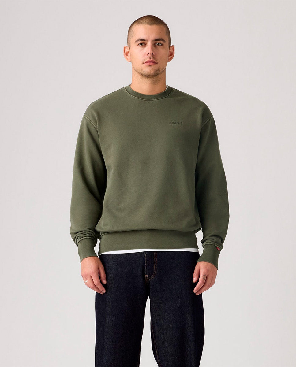 Imagem 0 de Sweatshirt com Decote Redondo e em Algodão