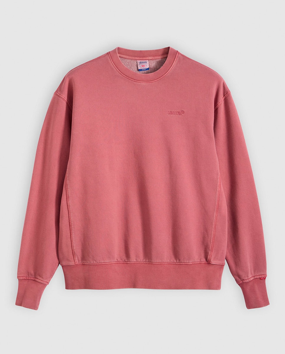 Sudadera de hombre de algodón con cuello redondo - Levi's - Salmón Salmón-3