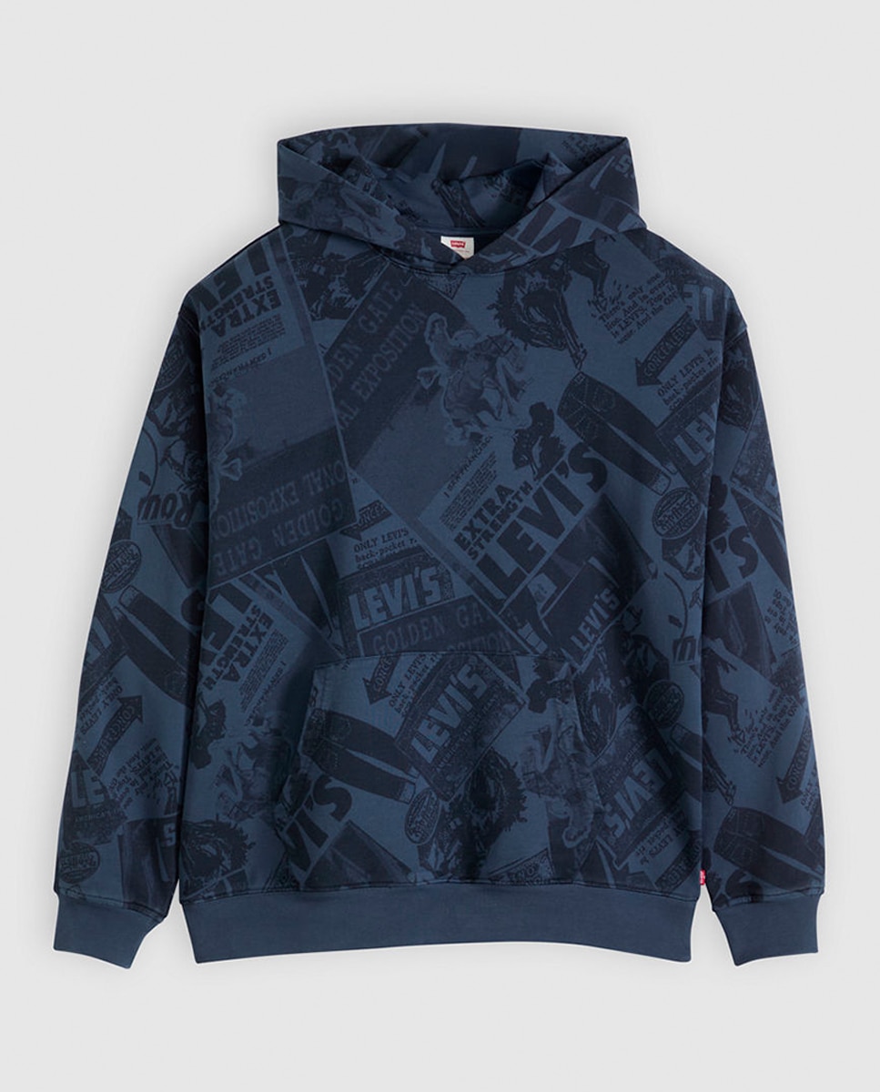 Sudadera de hombre con capucha - Levi's - Azul marino Azul marino-3
