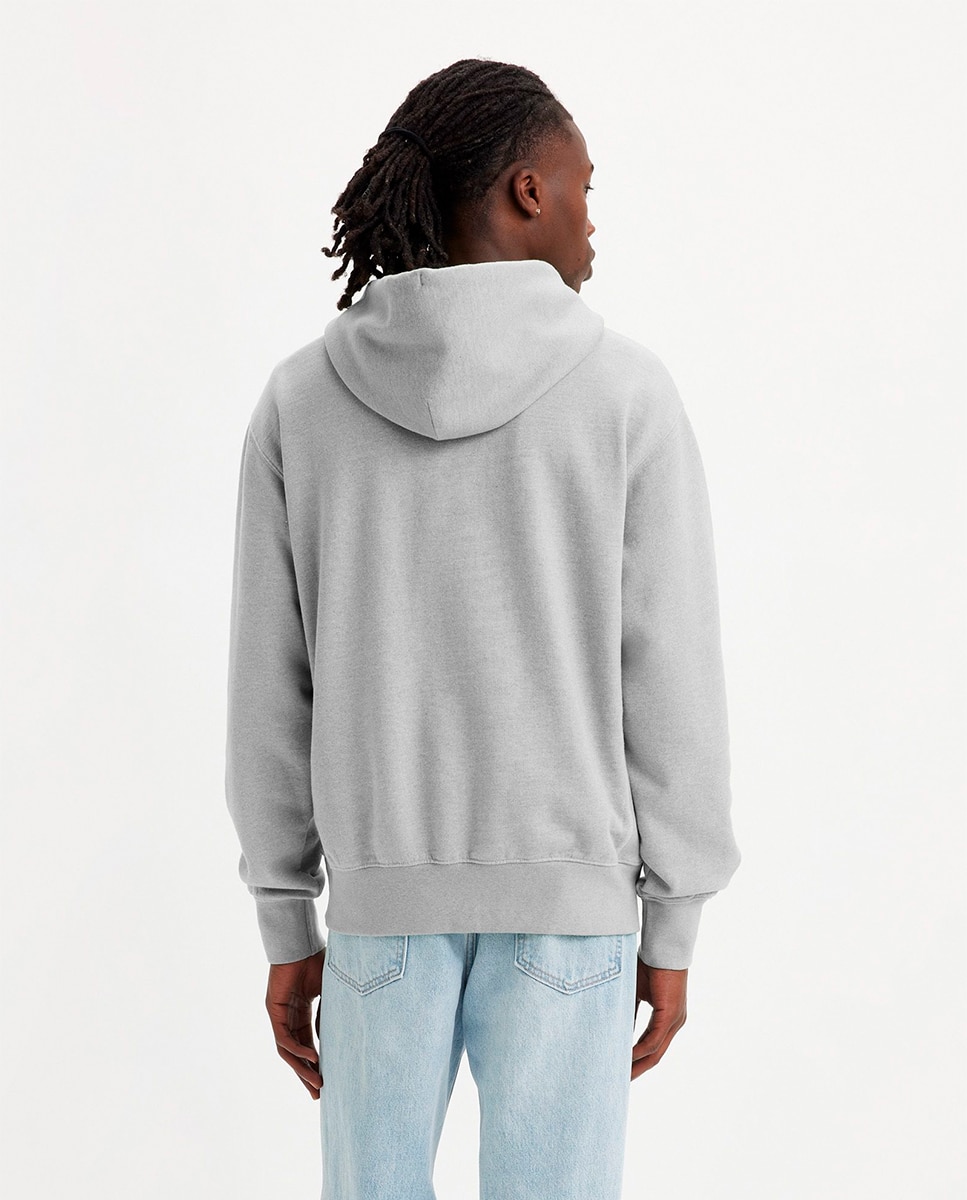 Sweatshirt de homem com capuz Cinzento-claro-2