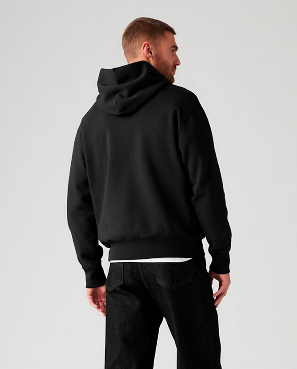Sweatshirt de homem com capuz Preto-2