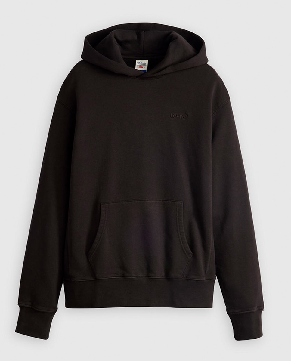 Sweatshirt de homem com capuz Preto-3