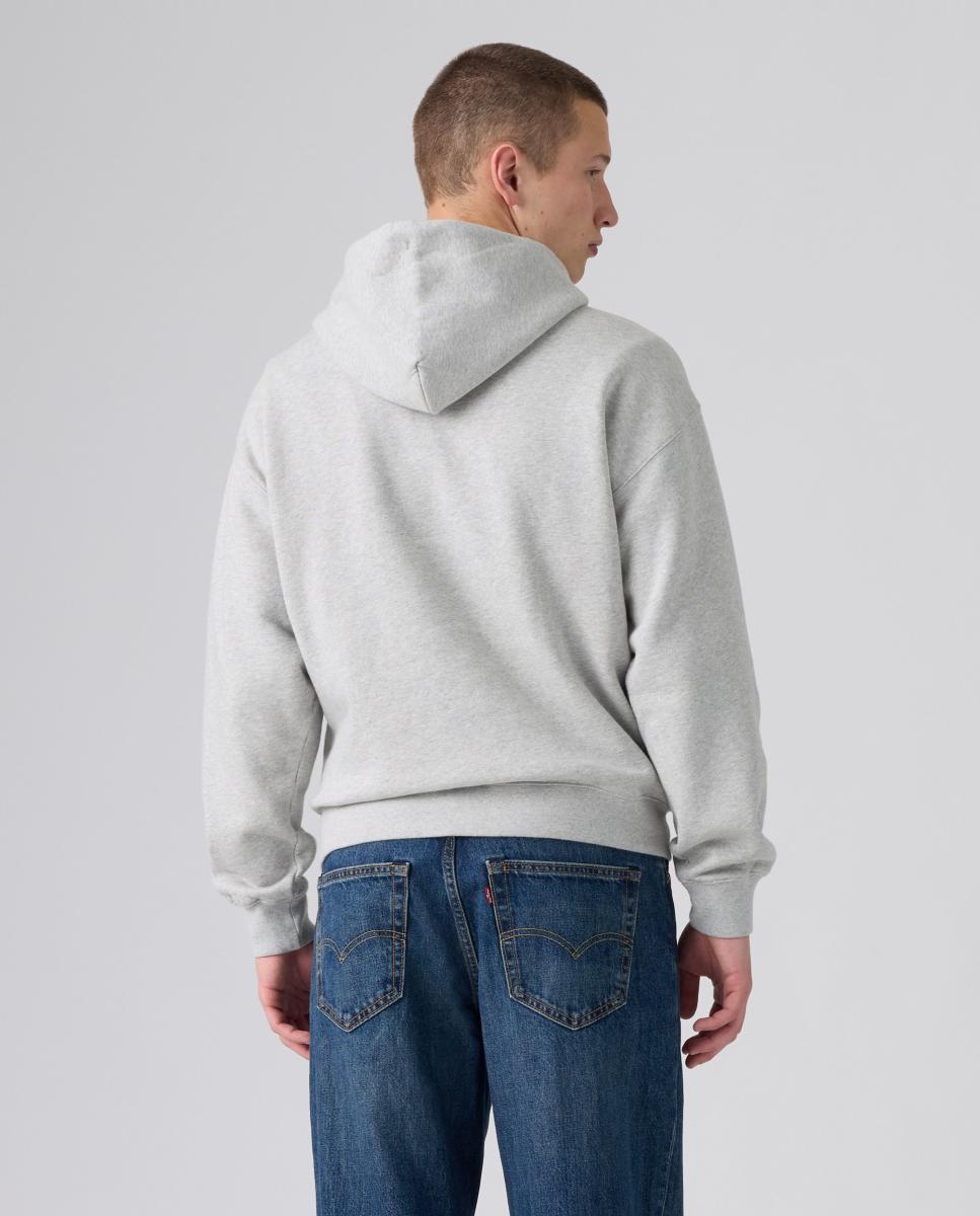 Sweatshirt de homem com capuz Cinzento-claro-2