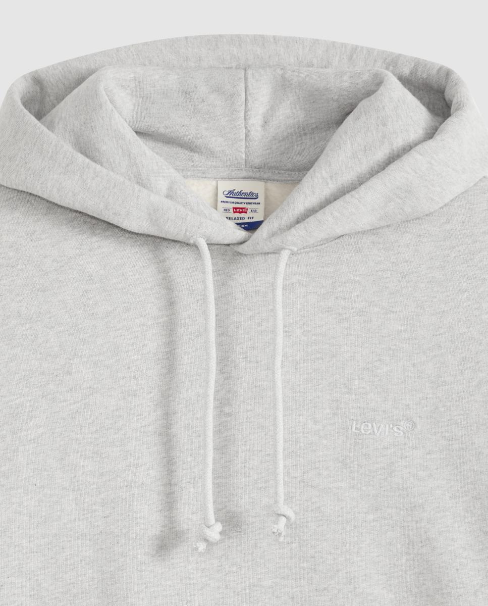 Sweatshirt de homem com capuz Cinzento-claro-6