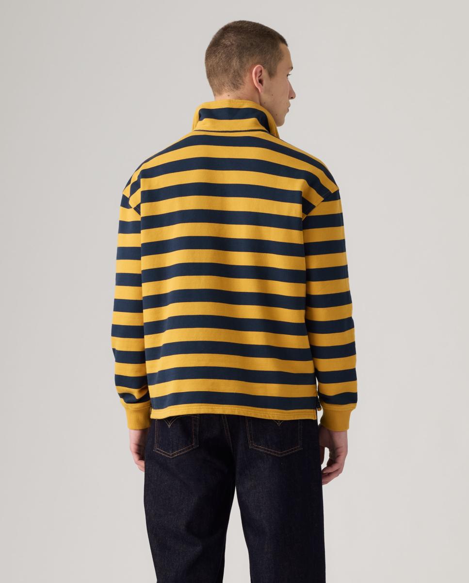 Sweatshirt com Colarinho de Polo Multicolor-2