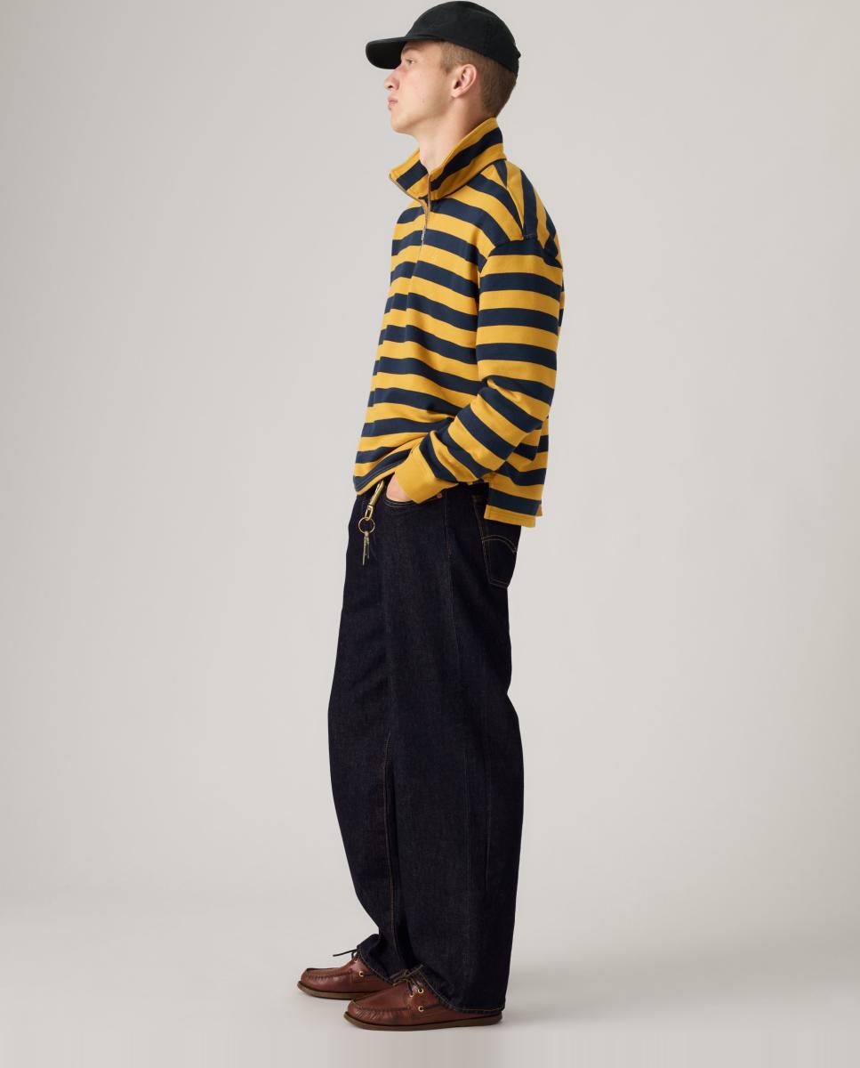 Sweatshirt com Colarinho de Polo Multicolor-4