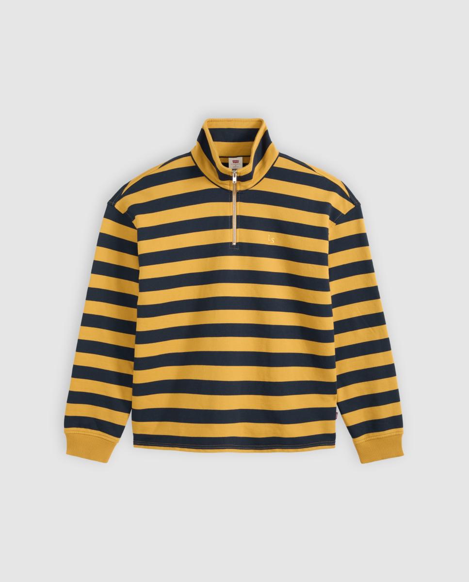 Sweatshirt com Colarinho de Polo Multicolor-6