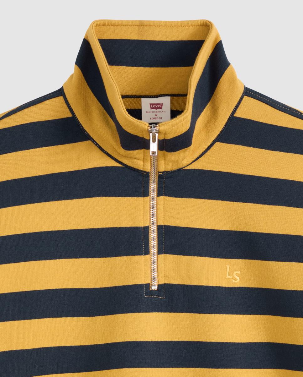 Sweatshirt com Colarinho de Polo Multicolor-7