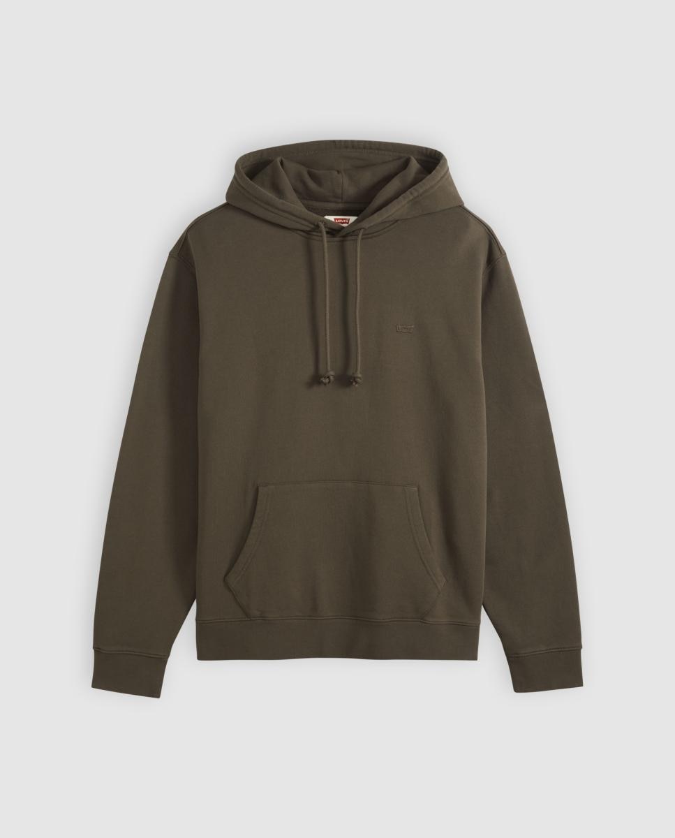 Sweatshirt de homem com capuz Verde-escuro-5