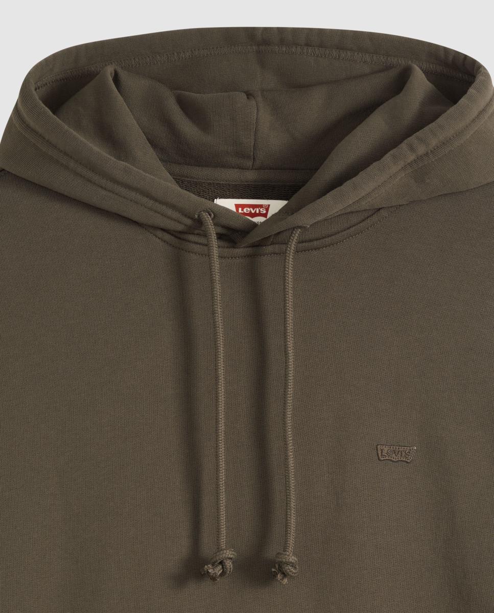 Sweatshirt de homem com capuz Verde-escuro-6