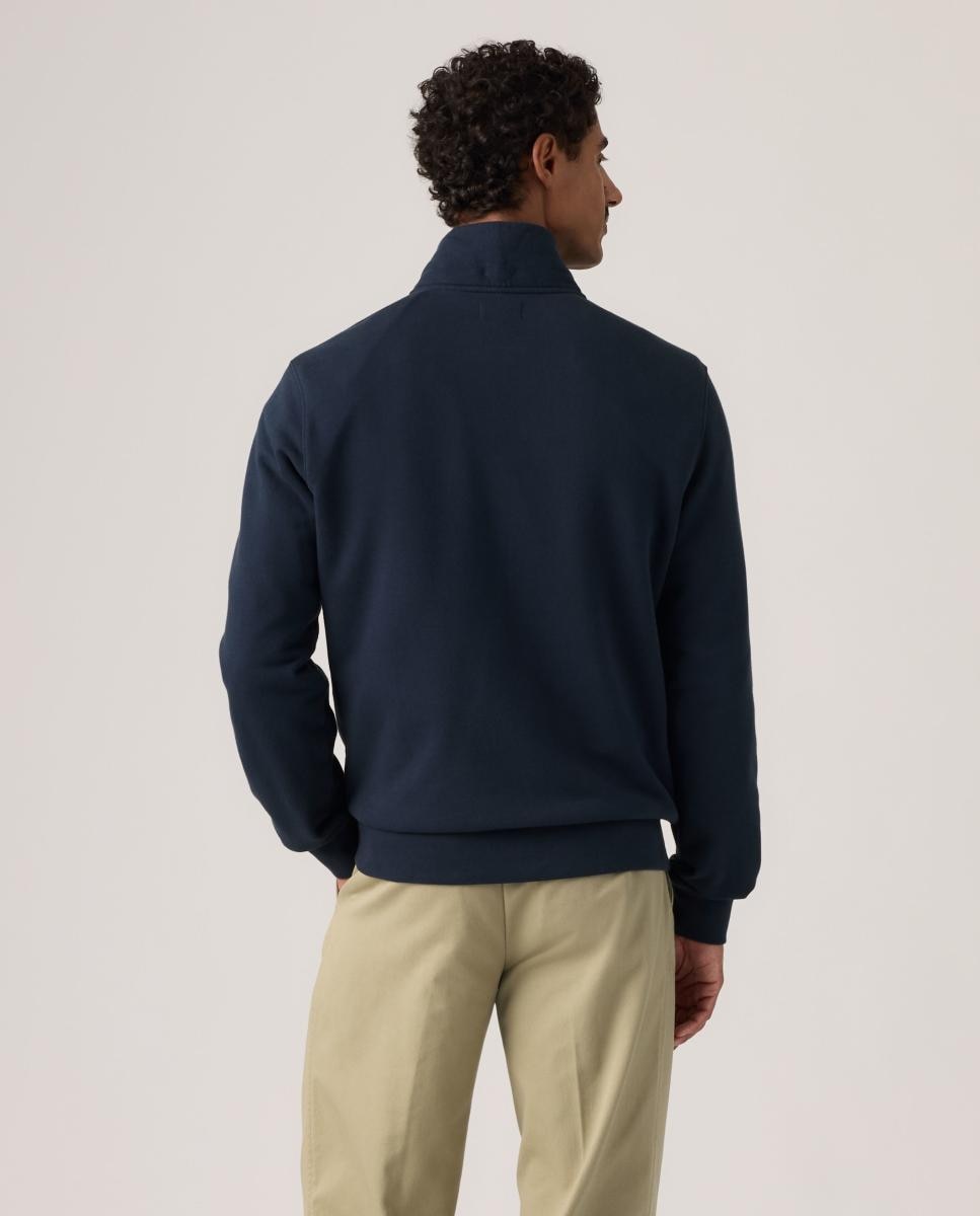 Sweatshirt com Gola Chaminé Azul-marinho-2