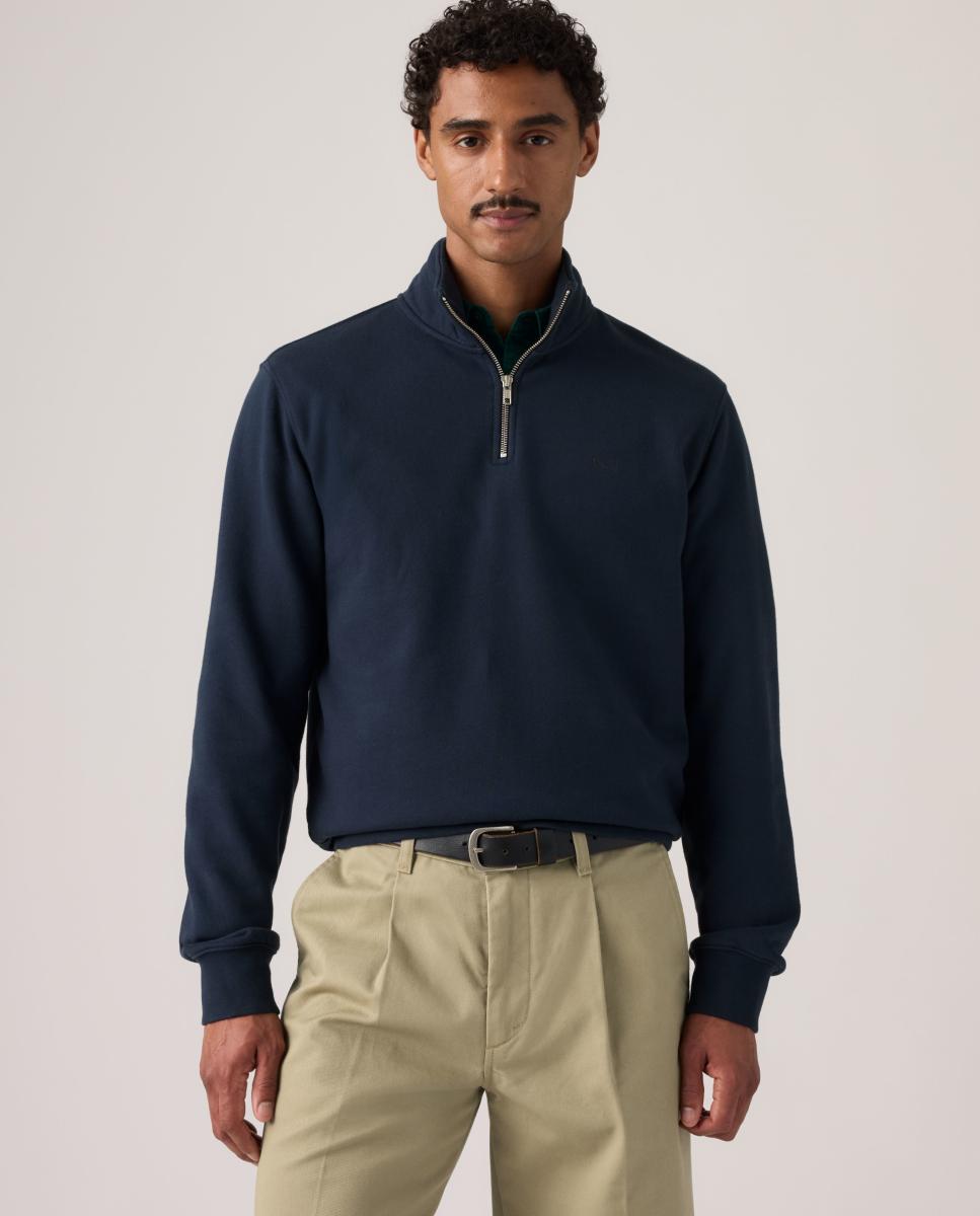 Sweatshirt com Gola Chaminé Azul-marinho-4