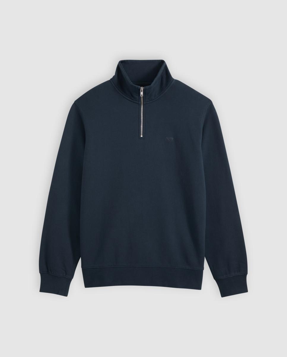 Sweatshirt com Gola Chaminé Azul-marinho-5