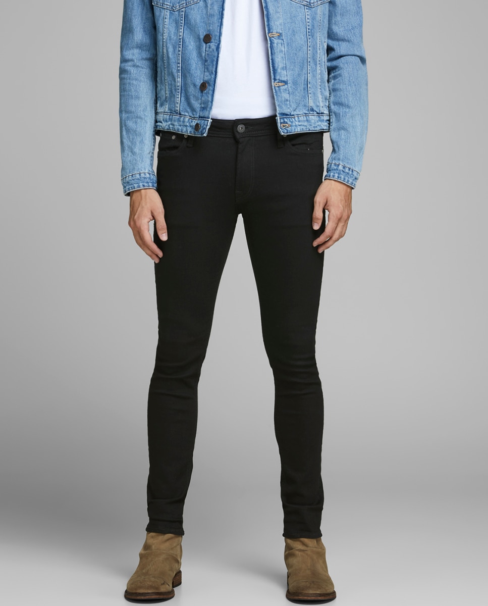 Jeans Liam skinny pretas sustentáveis Preto-2