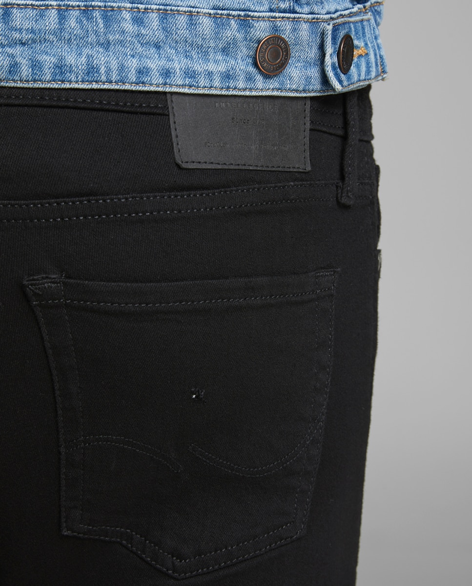 Jeans Liam skinny pretas sustentáveis Preto-5