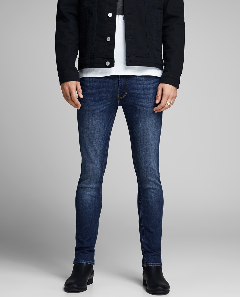 Jeans Liam skinny azuis sustentáveis Azul-marinho-2