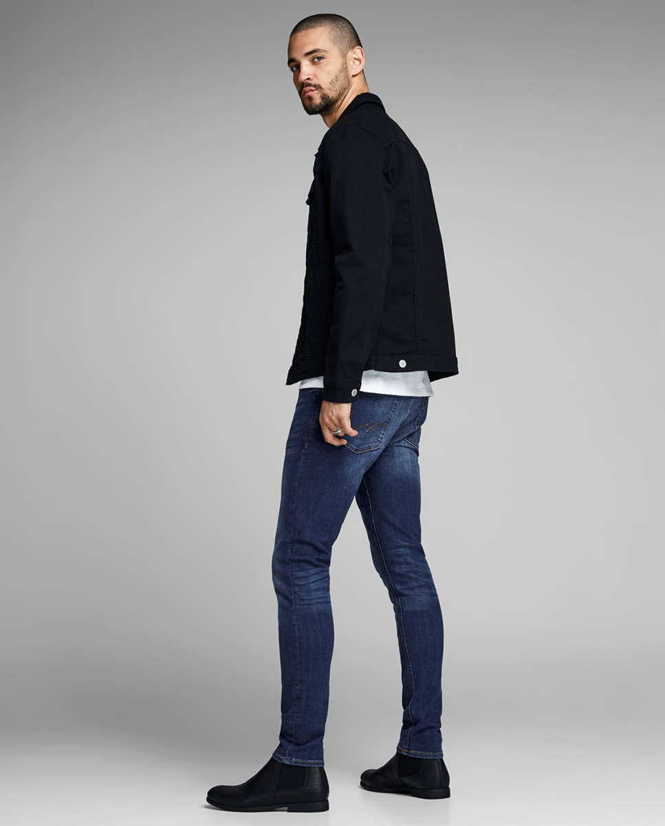Jeans Liam skinny azuis sustentáveis Azul-marinho-3