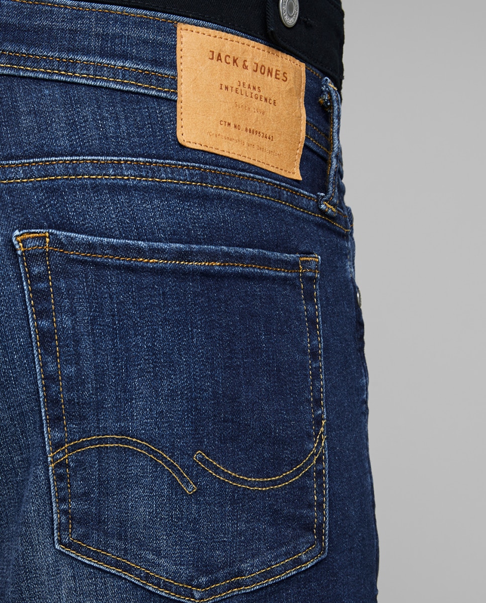 Jeans Liam skinny azuis sustentáveis Azul-marinho-4