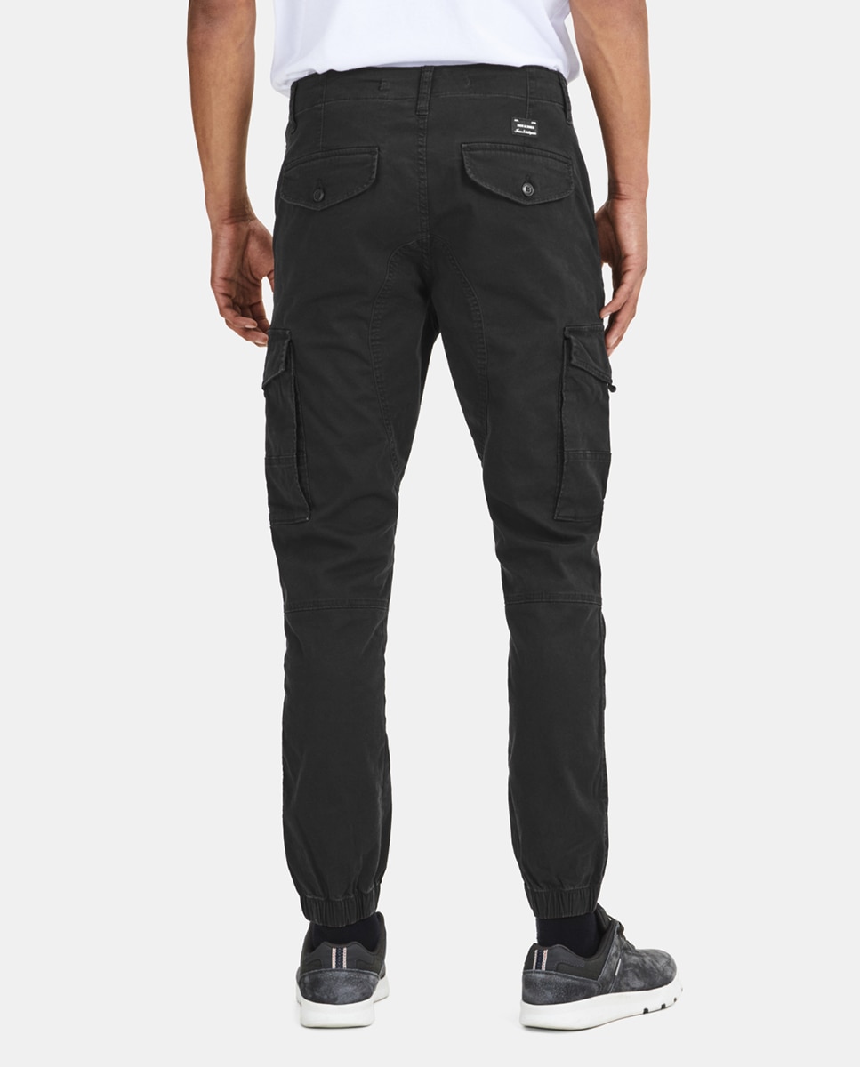 Calças sportswear de homem Jack & Jones regular pretas Preto-2