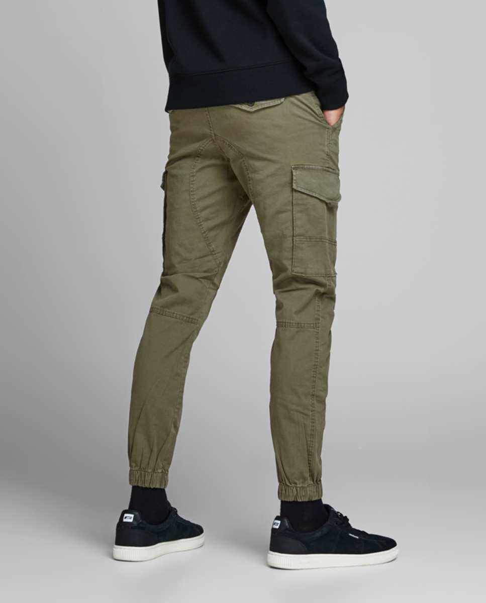 Calças sportswear de homem Jack & Jones slim verdes Verde-3