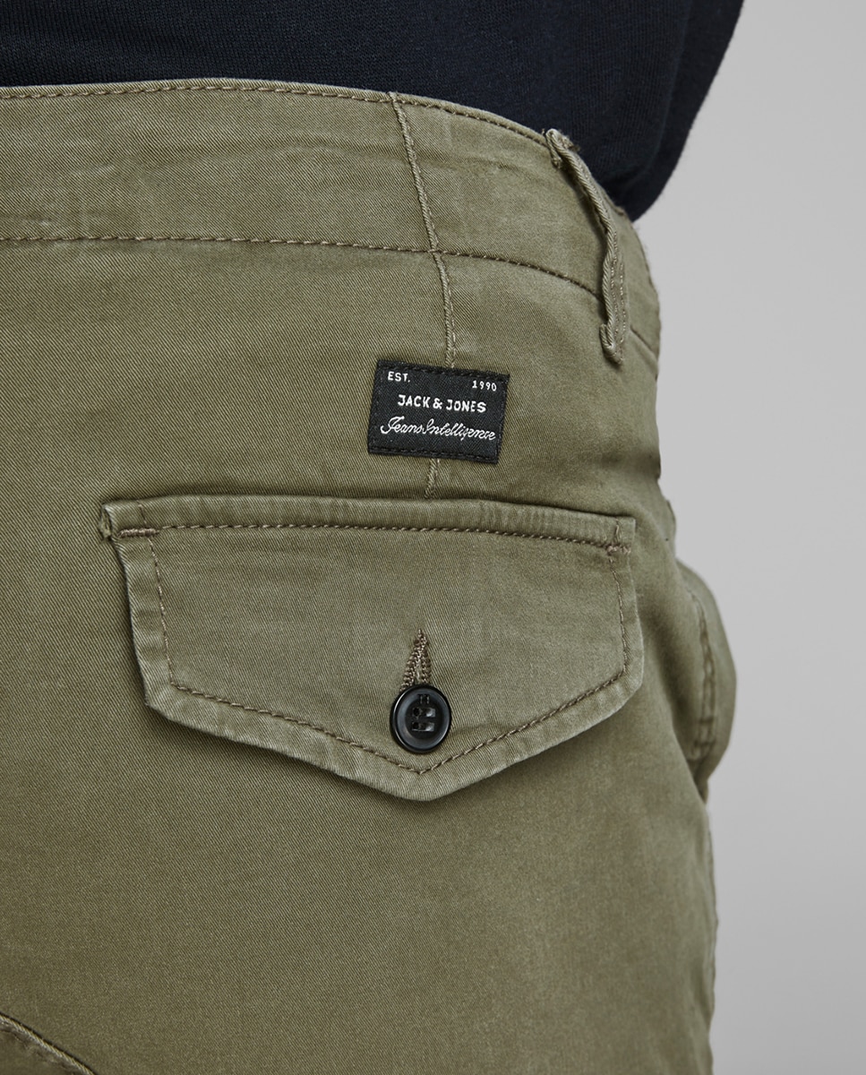 Calças sportswear de homem Jack & Jones slim verdes Verde-5