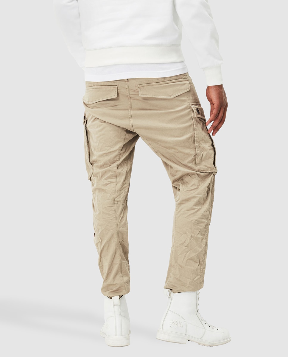 Calças sportswear de homem G-Star Raw tapered bege Bege-2