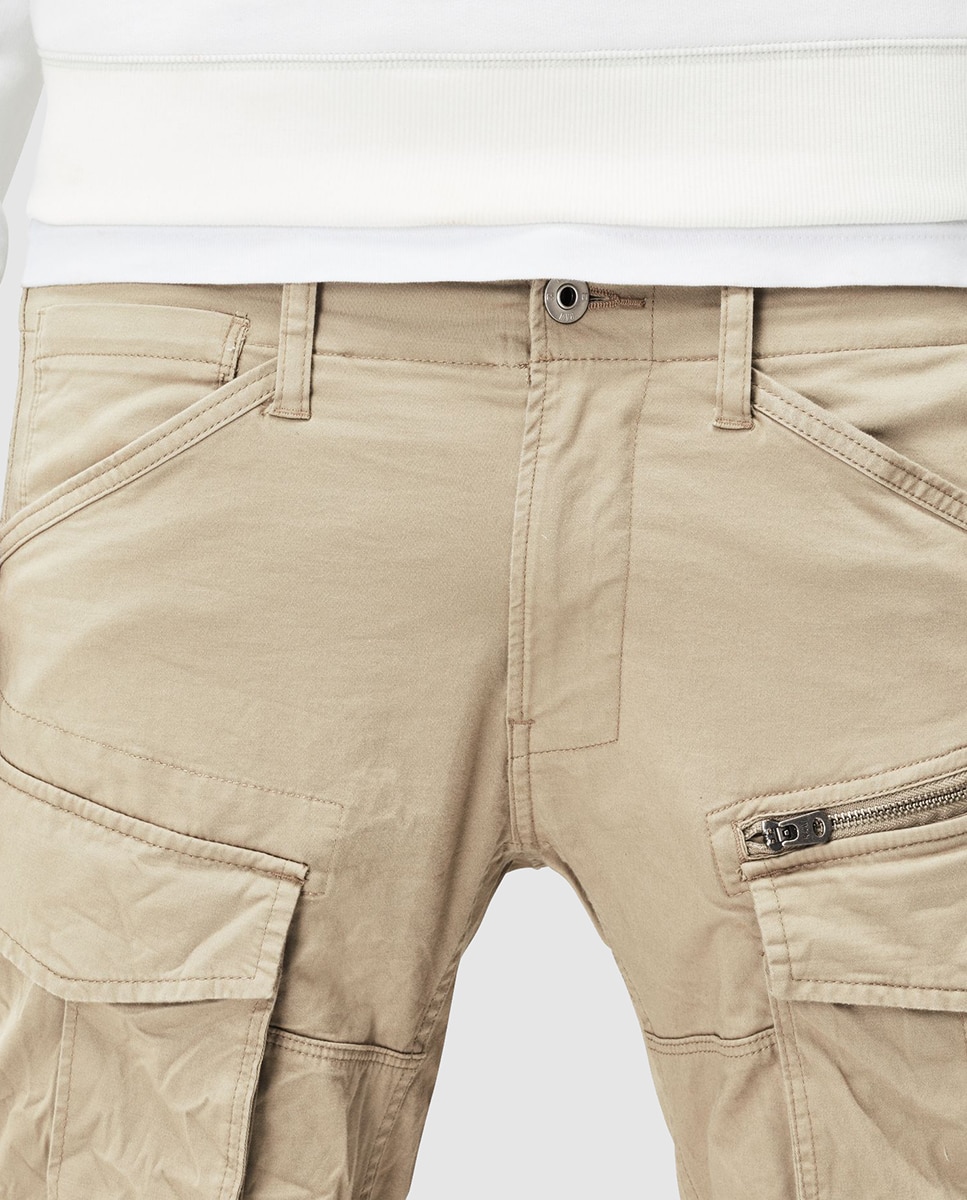 Calças sportswear de homem G-Star Raw tapered bege Bege-3