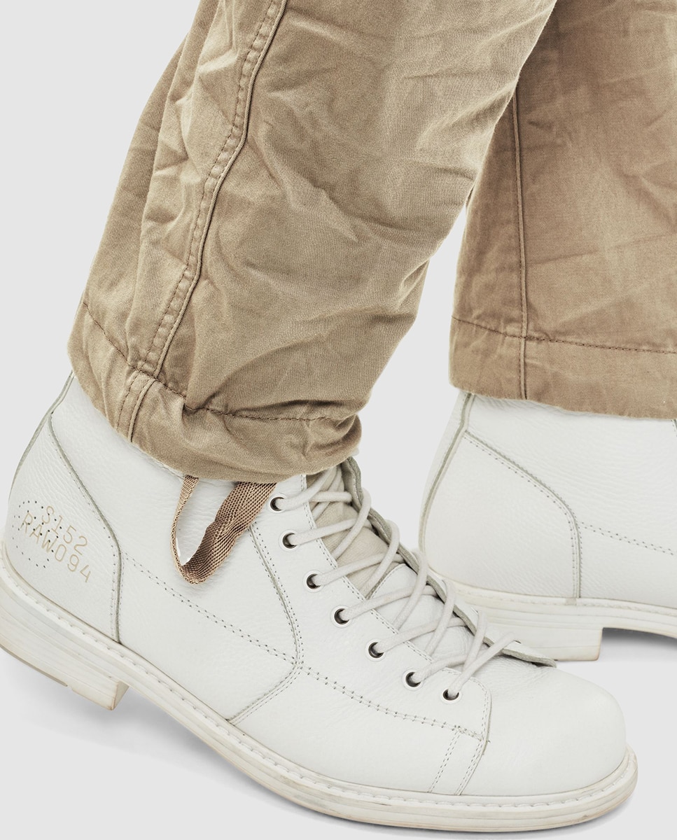 Calças sportswear de homem G-Star Raw tapered bege Bege-5