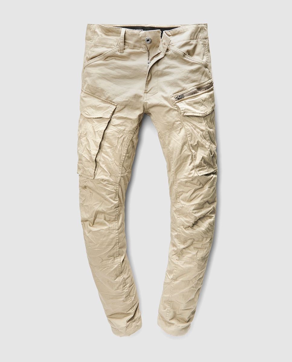 Calças sportswear de homem G-Star Raw tapered bege Bege-6